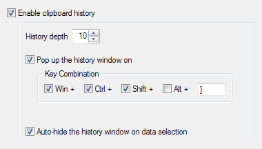 Clipboard History Panel