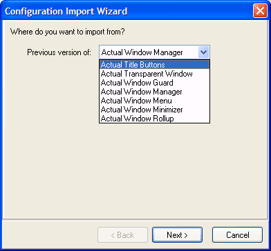 Import Wizard Dialog 1