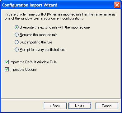 Import Wizard Dialog 3