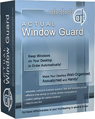 С помощью Actual Window Guard можно автоматически: задать режим появления окна (обычное, свёрнутое, развёрнутое), выровнять окно относительно экрана (вверху слева, вверху посередине, точно в центре, внизу справа и т.д.), закрывать ненужные всплывающие окна, предотвращать случайное закрытие важных окон, запоминать положение/размер окон, и многое другое.